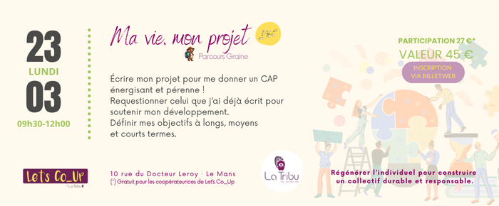 Ma vie, mon projet 23 03