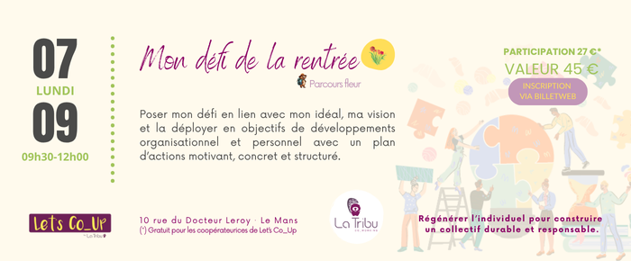 Mon défi de la rentrée 07 09